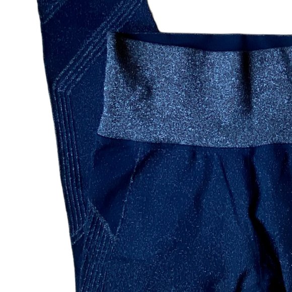 NWOT Athleta Twilight Sparkly Leggings Navy Silver Active Athleisure-M - Picture 4 of 12